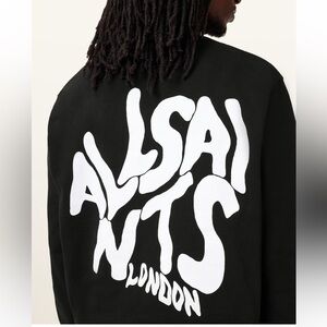 ALLSAINTS Orlando Logo Printed Crew Neck Sweatshirt